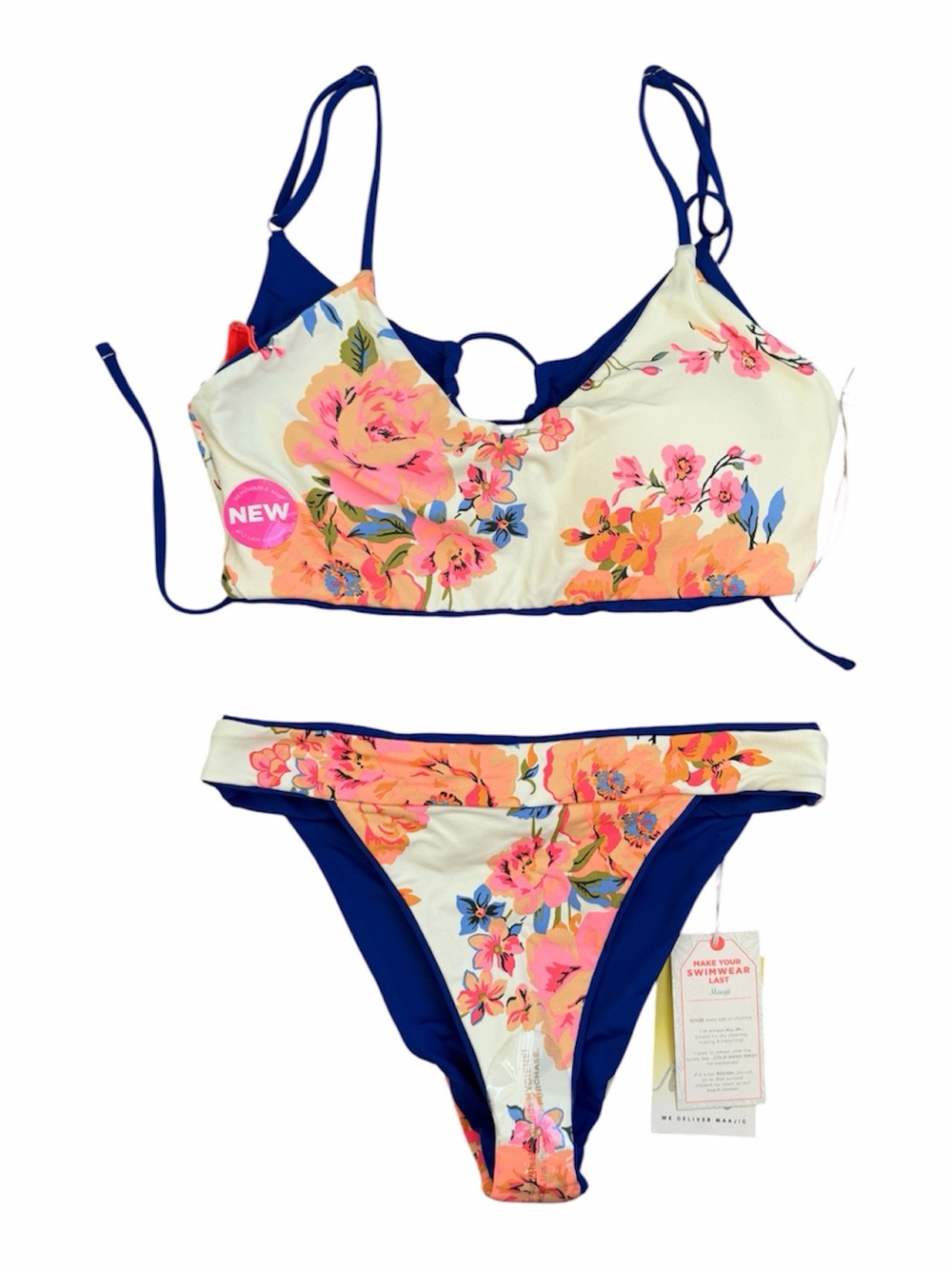 Maaji reversible hot to trot floral bikini swimsuit
